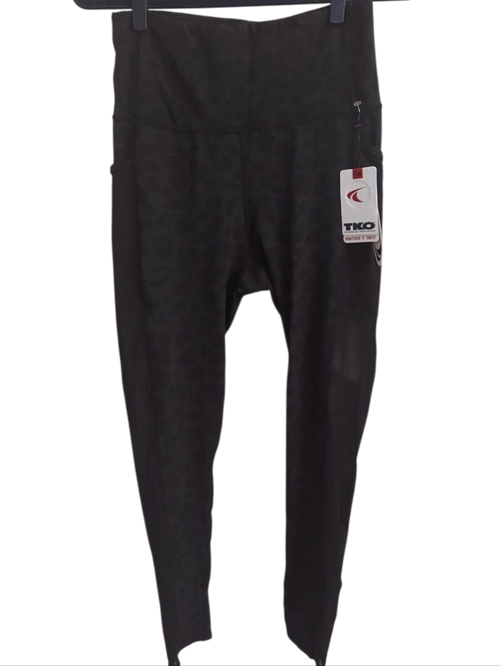 TKO Leopard Print High Waisted Leggings Size Large NWT Athletic Workout Pants L